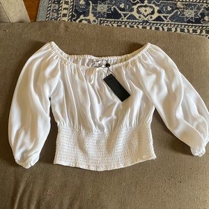 Gianni Bini size small white top never worn with tags